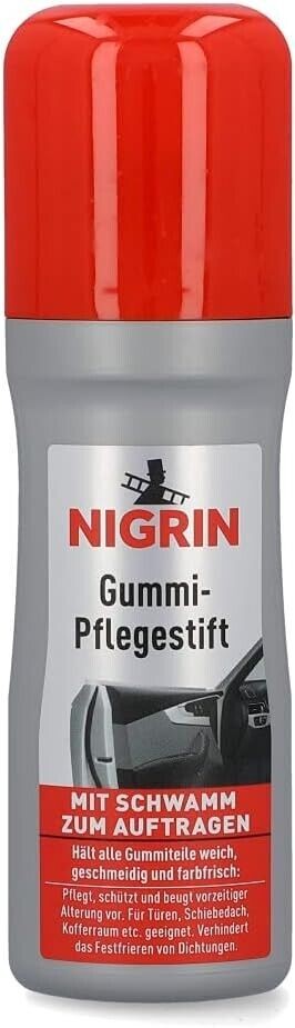 NIGRIN Gummipflegestift 75ml Gummi Pflege Türdichtung Schiebedach Kofferraum