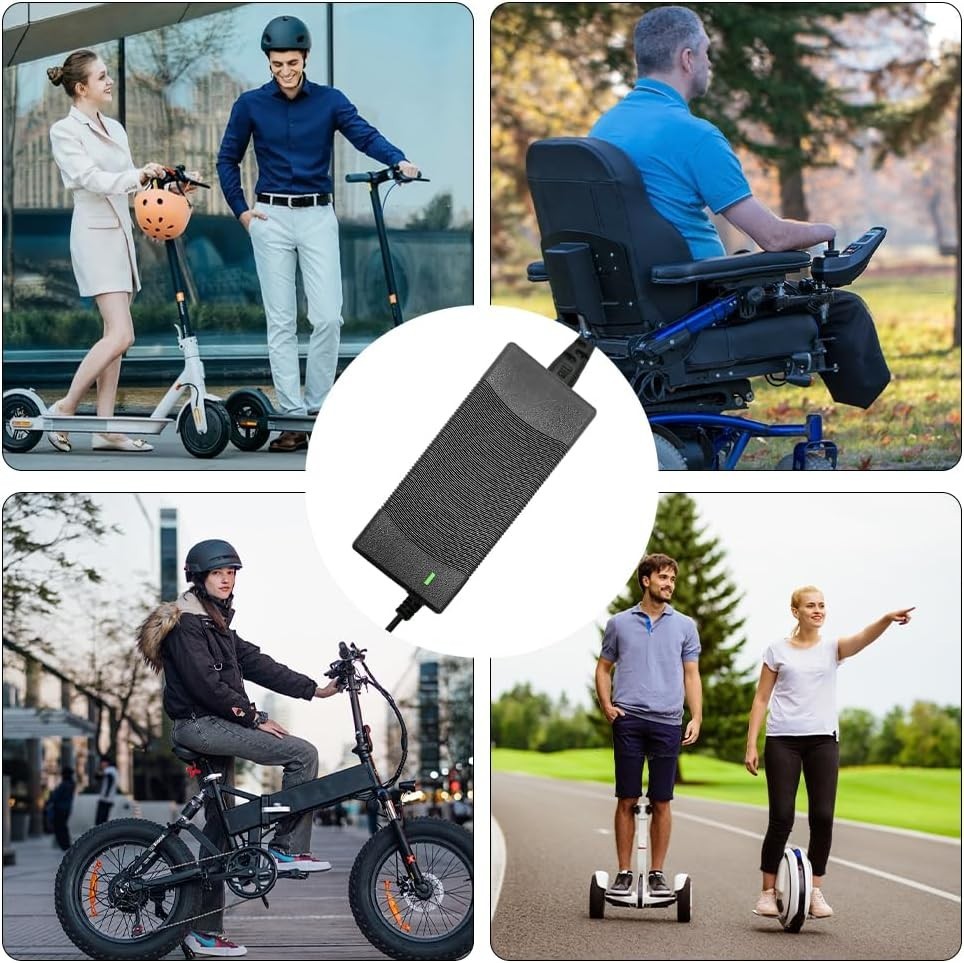 E Scooter Ladegerät 42V 2A Universal für Hoverboard & E-Bike