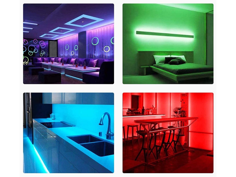 RGB LED Streifen 4,5m SMD 3528 – Wasserdichtes LED Strip Set mit Fernbedienung