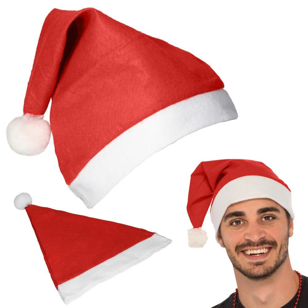 Weihnachtsmütze Nikolausmütze Weihnachtsmann Mütze Rote Santa Mütze Erwachsene