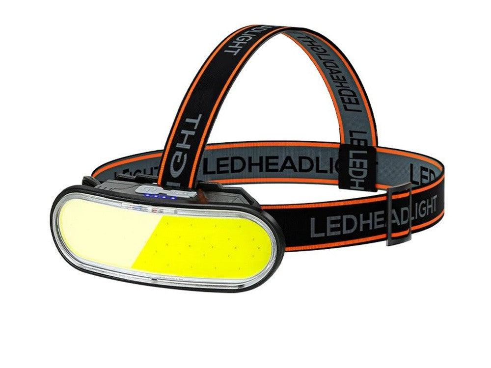 LED Stirnlampe COB USB-C Wiederaufladbar – Kopflampe mit 5 Lichtmodi, Rotlicht, SOS und Akku für Camping, Arbeit und Outdoor