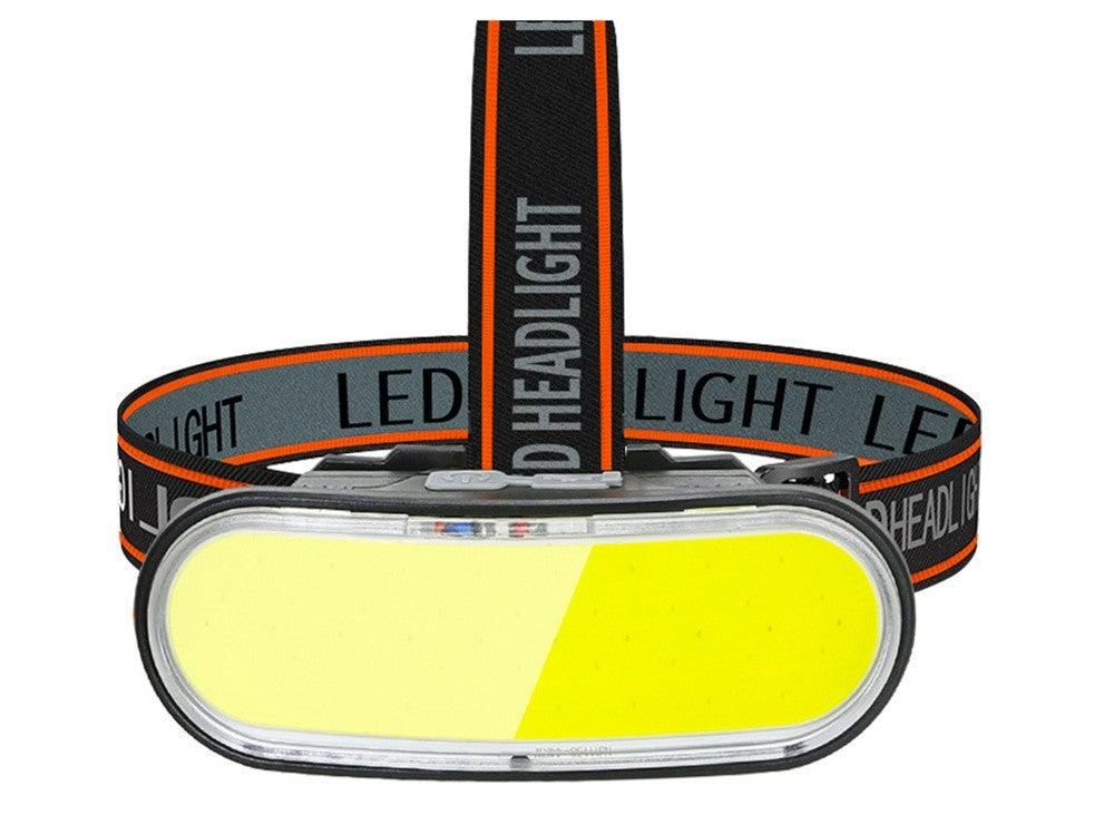 LED Stirnlampe COB USB-C Wiederaufladbar – Kopflampe mit 5 Lichtmodi, Rotlicht, SOS und Akku für Camping, Arbeit und Outdoor