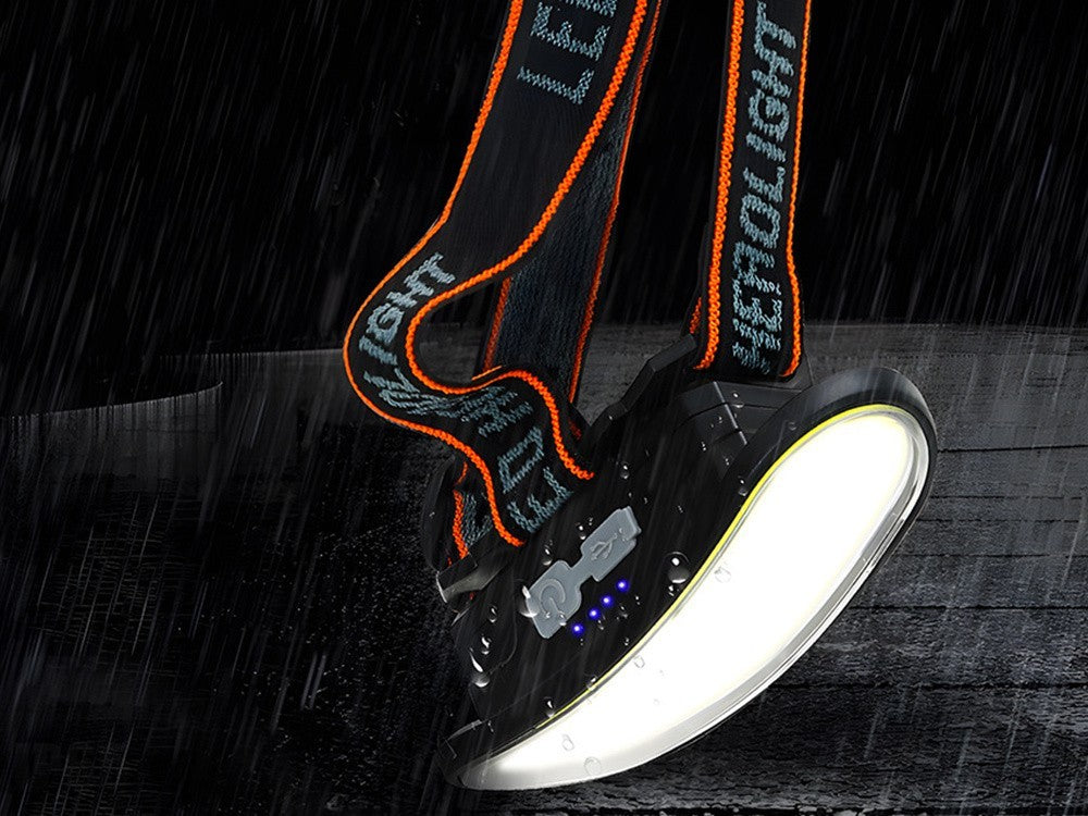 LED Stirnlampe COB USB-C Wiederaufladbar – Kopflampe mit 5 Lichtmodi, Rotlicht, SOS und Akku für Camping, Arbeit und Outdoor