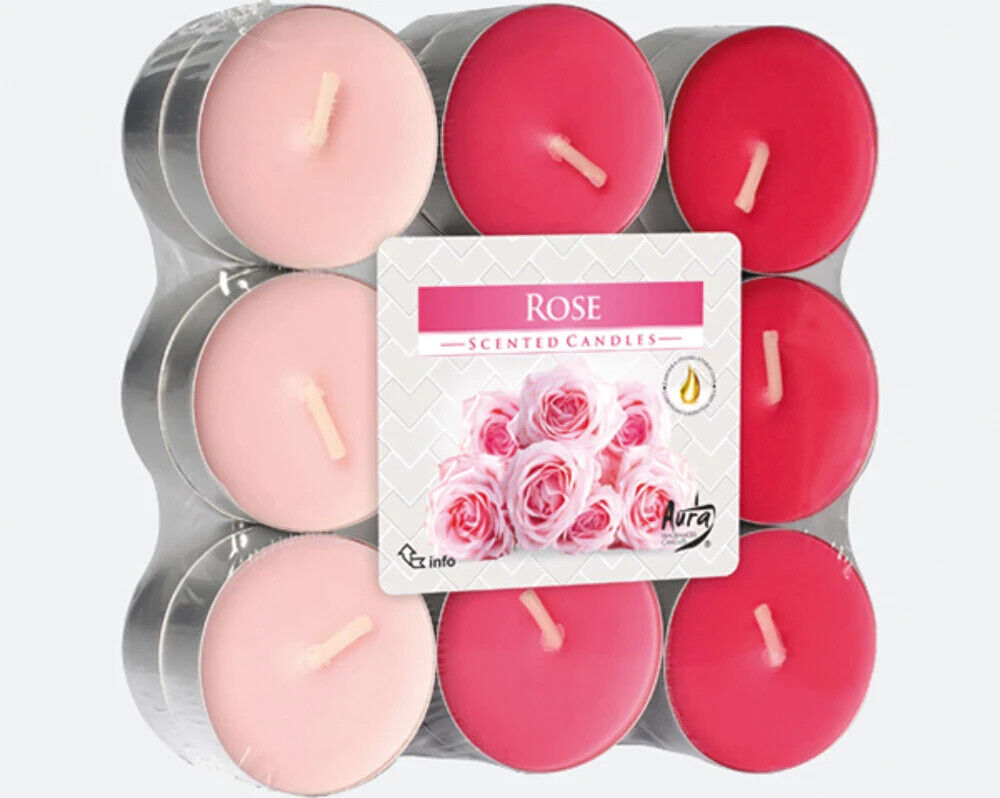 Duft Teelichter Duftkerzen Müller 18x Rose, Orange, Lavendel, Anti Tabak 💖🎄🤳✨