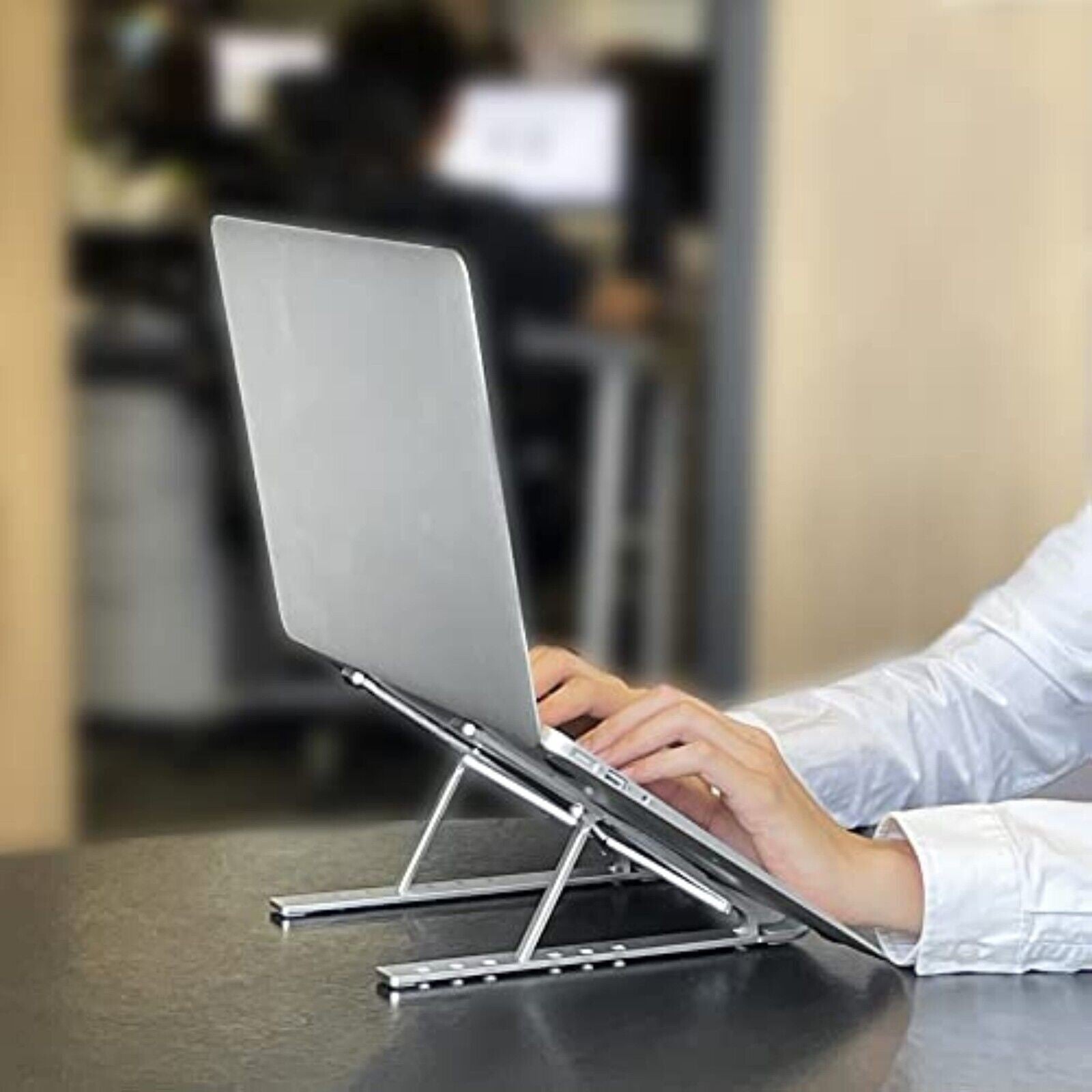 Laptop Ständer verstellbar 6 Stufen | Faltbarer Aluminium Halter 10–15,6 Zoll