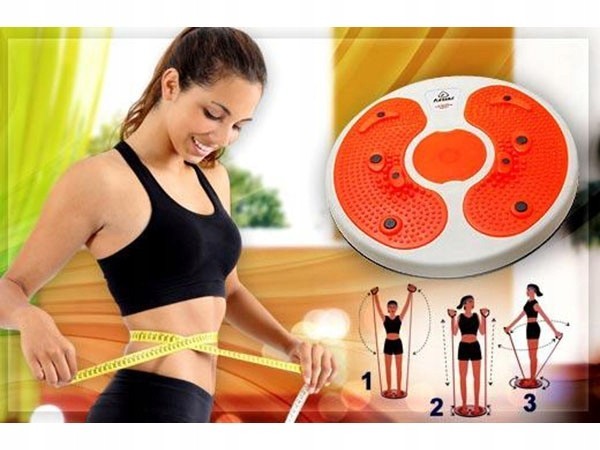 Schwenkbarer Twister mit Seilen & Fußmassagegerät Fitness Drehscheibe blau 🔵