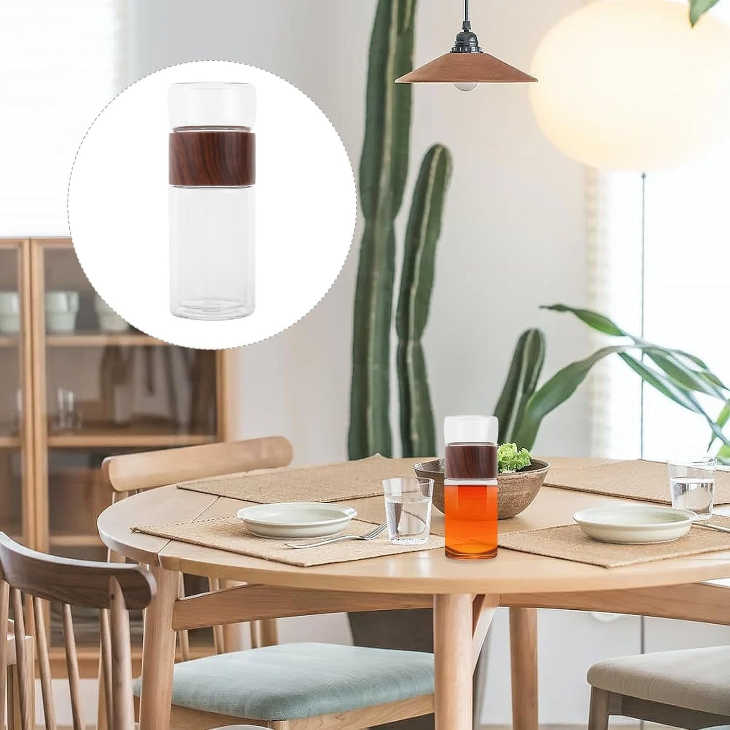 300 ml Glas Teebecher mit Teesieb – Doppelwandig, Hitzebeständig, Tragbar
