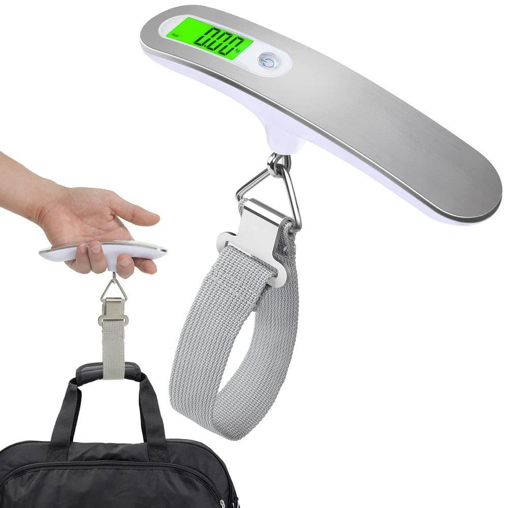 Digitale Gepäckwaage 50kg LCD Kofferwaage tragbar präzise Reise ✈️