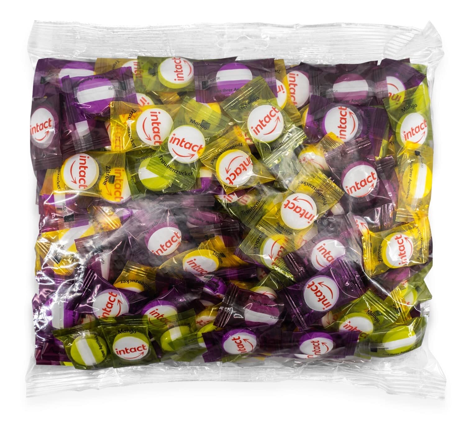 Intact (Kindermischung) Traubenzucker im Beutel • 500g Traubenzucker Bonbons