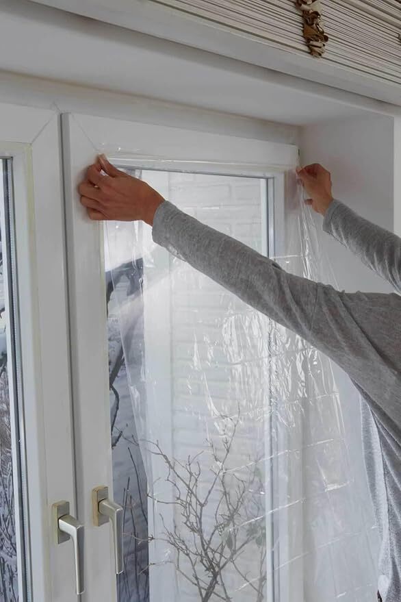 Tesa tesamoll Thermo Cover Fenster-Isolierfolie - Transparente Isolierfolie