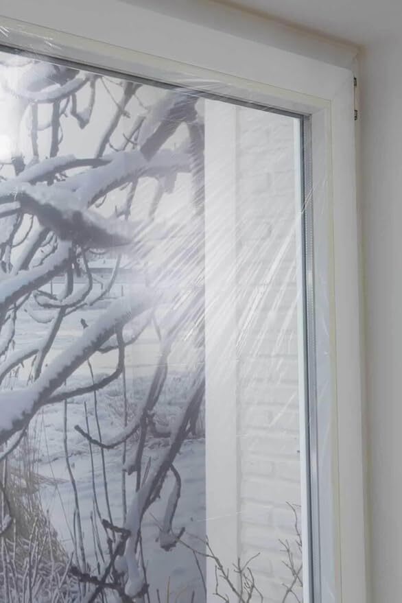 Tesa tesamoll Thermo Cover Fenster-Isolierfolie - Transparente Isolierfolie