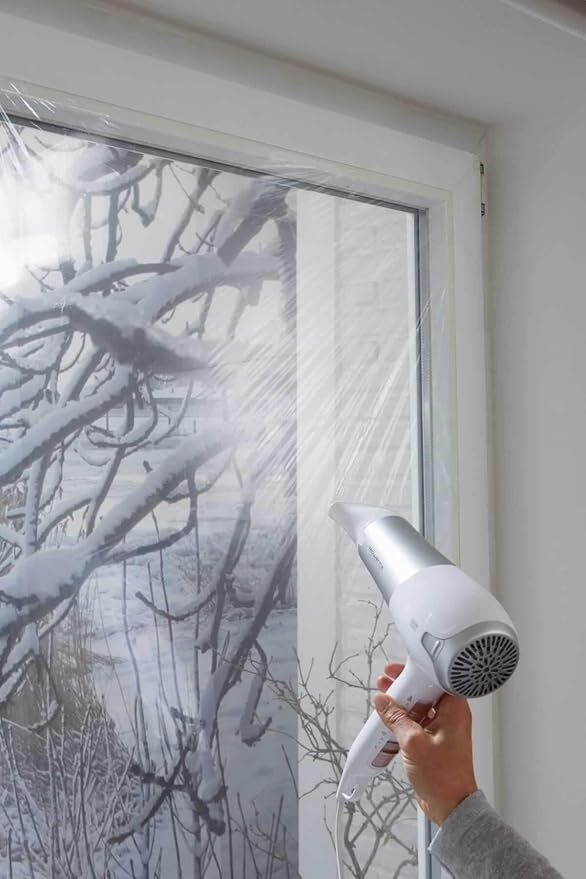 Tesa tesamoll Thermo Cover Fenster-Isolierfolie - Transparente Isolierfolie