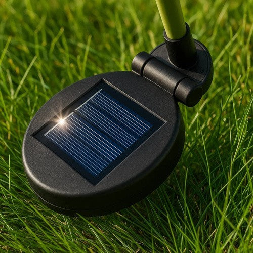 Solar Gartenrose LED Lampe mit 3 Blumen IP44 Solarleuchte für Garten Terrasse