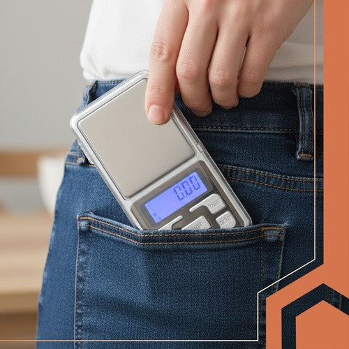 Digitale Feinwaage 0,1g bis 500g – Präzisionswaage Taschenwaage mit LCD Display
