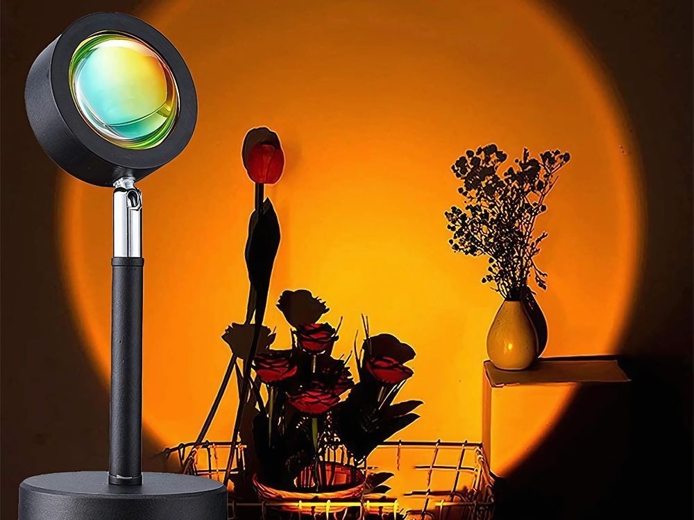 RGB Sunset Projektor Lampe LED USB mit Fernbedienung – Atmosphärenlicht