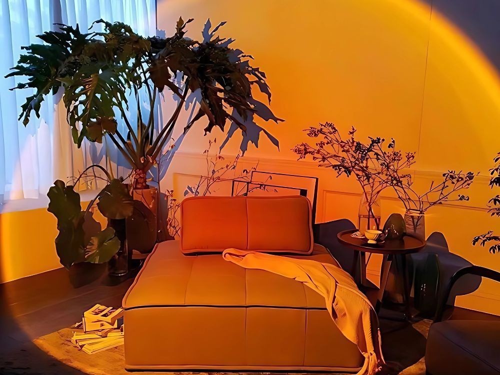 RGB Sunset Projektor Lampe LED USB mit Fernbedienung – Atmosphärenlicht