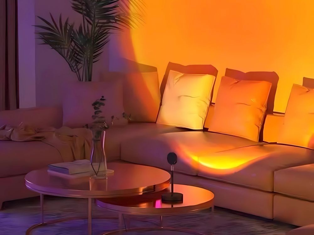 RGB Sunset Projektor Lampe LED USB mit Fernbedienung – Atmosphärenlicht