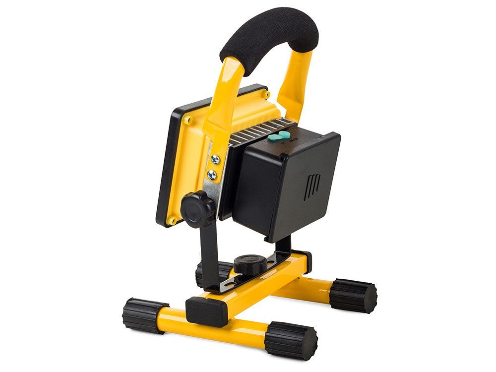 LED Baustrahler 30W mit Akku – mobile COB Arbeitsleuchte für vielseitige Einsätze Der