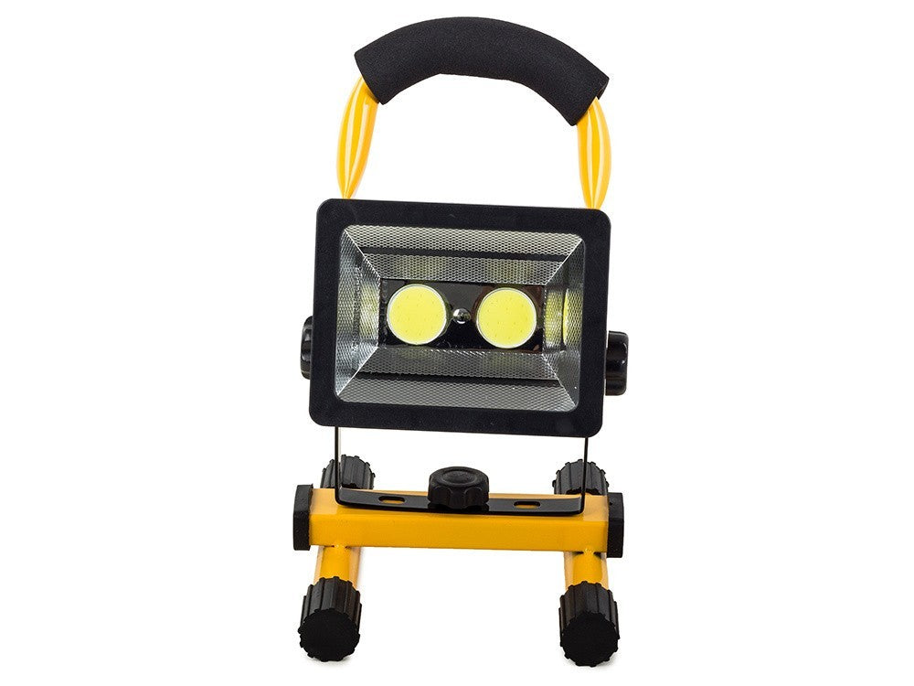 LED Baustrahler 30W mit Akku – mobile COB Arbeitsleuchte für vielseitige Einsätze Der