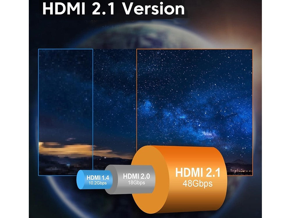 HDMI 2.1 Kabel Ultra High Speed 8K 60Hz 4K 120Hz Gold 3m
