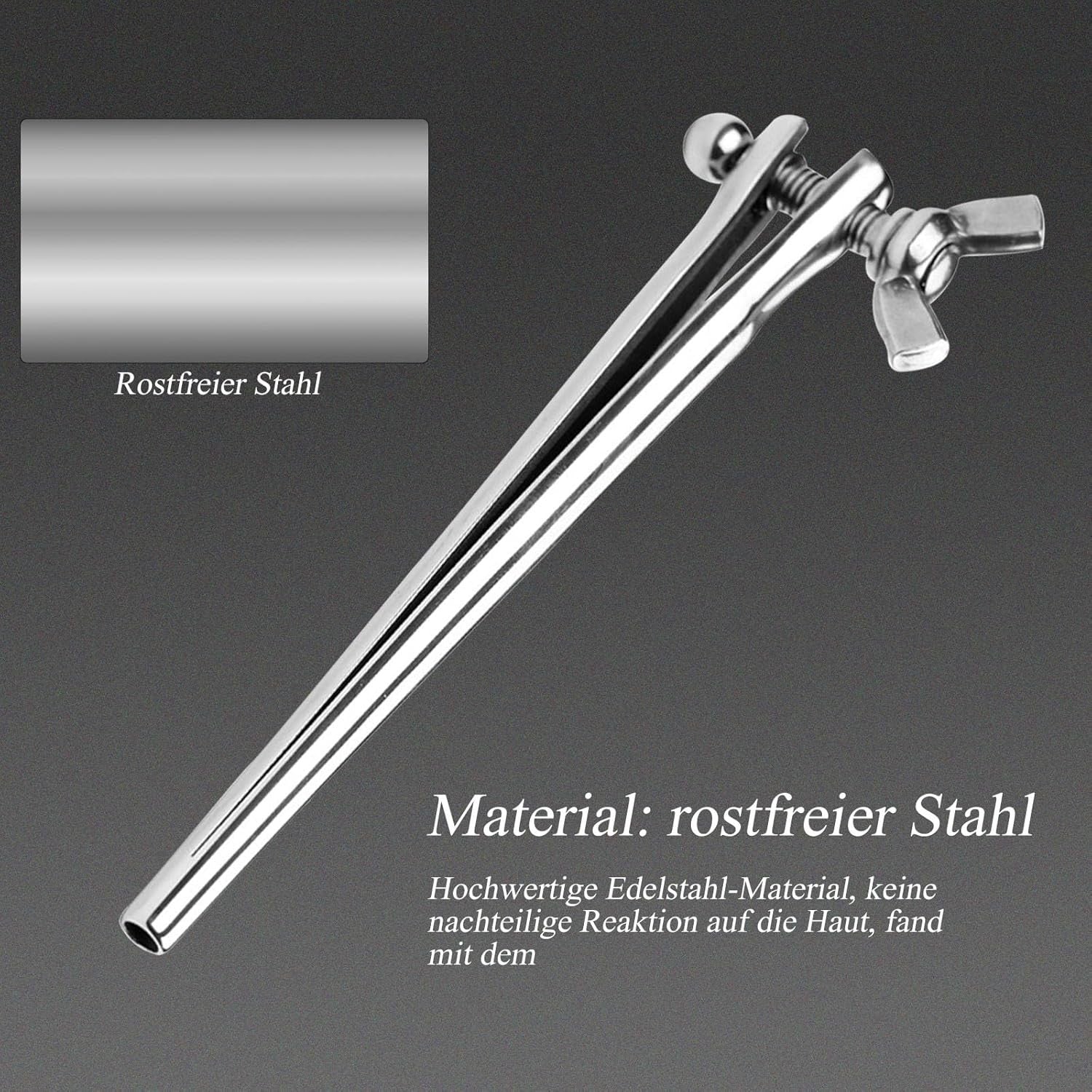 BDSMAGE Dilator Harnröhre Edelstahl Harnröhren Dilatatoren Set,Eichel Stimulator