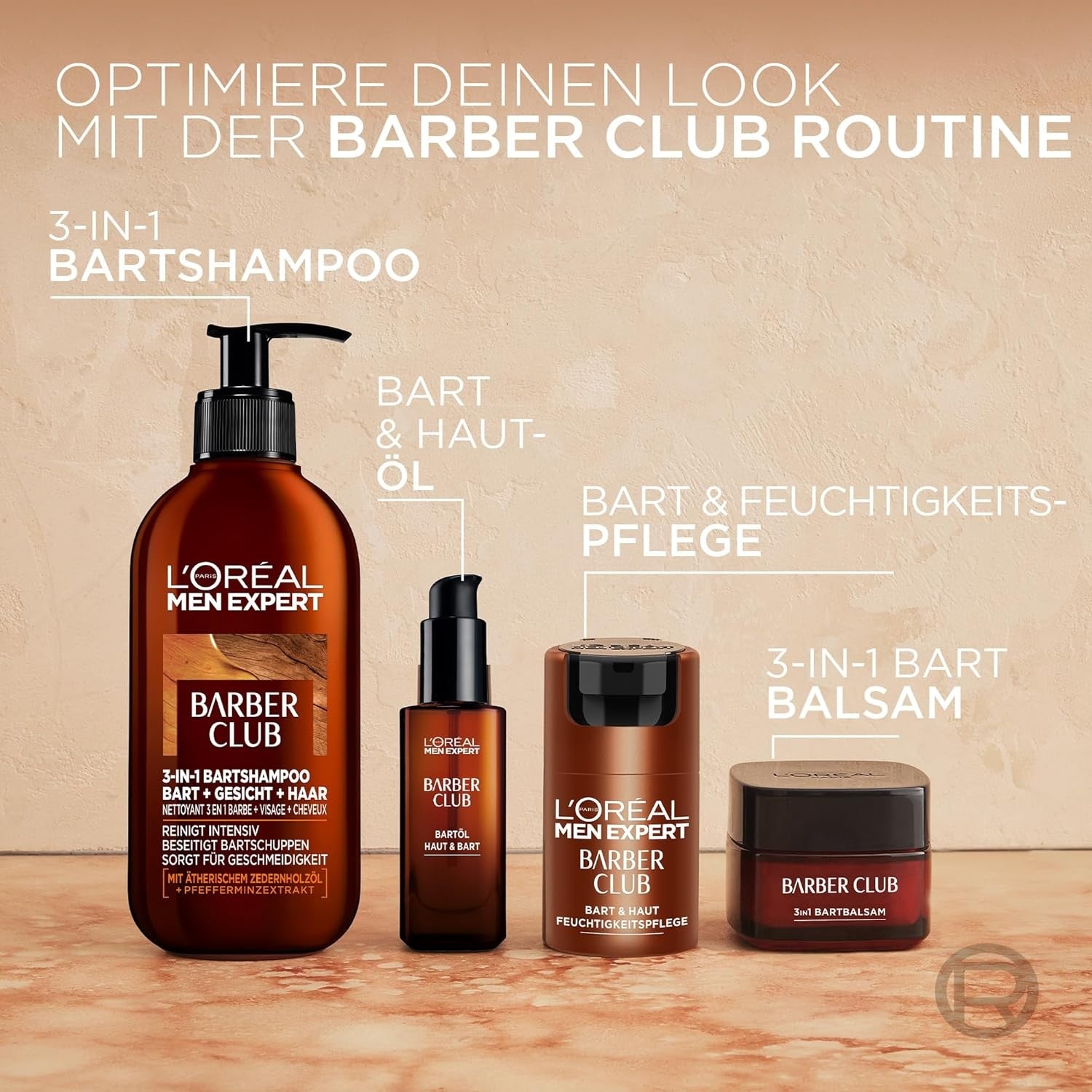L'Oréal Men Expert Barber Club XXXL Duschgel Shampoo 1000ml Herren