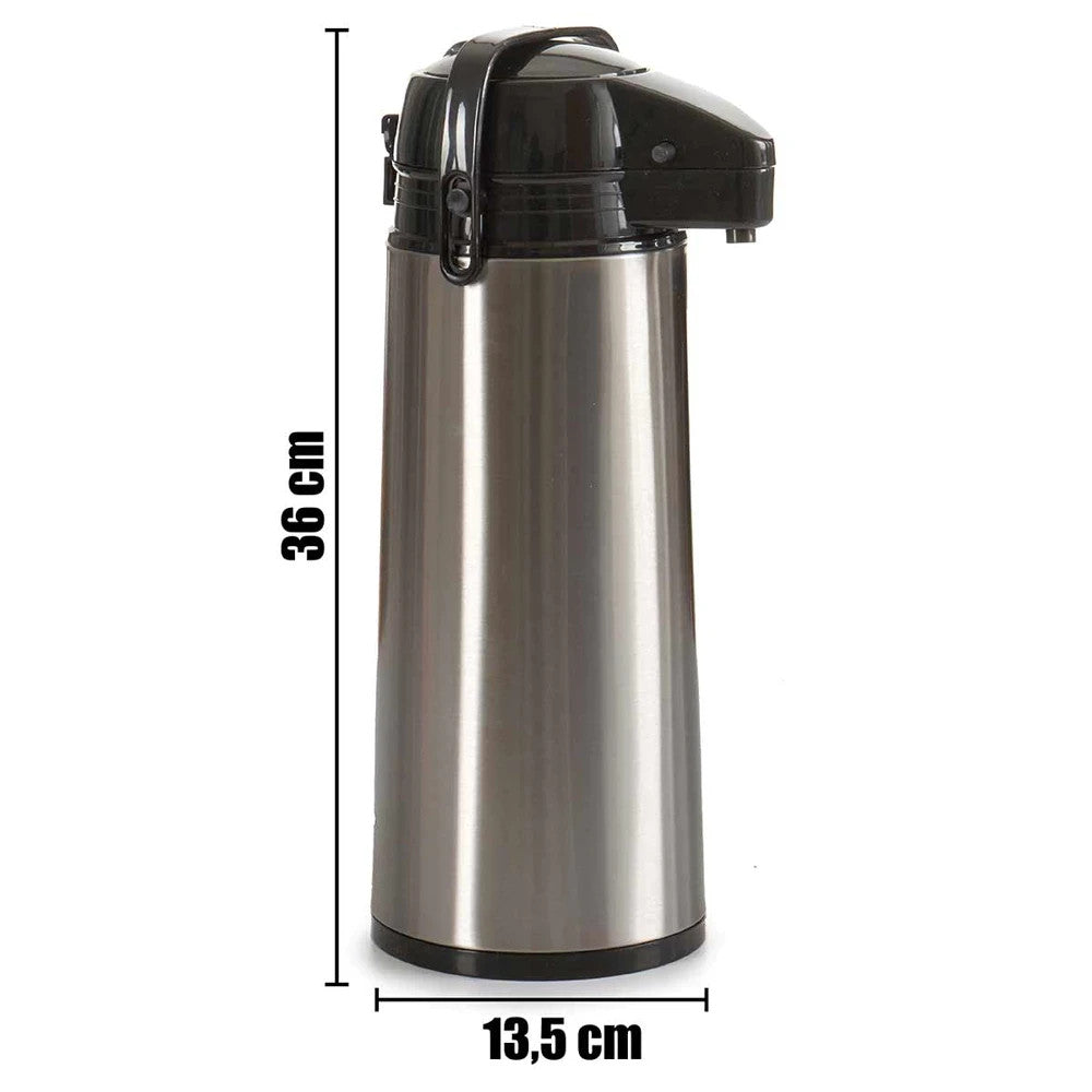 Thermoskanne mit Edelstahlhahn 1,9 L Isolierkanne Kaffee Tee ☕