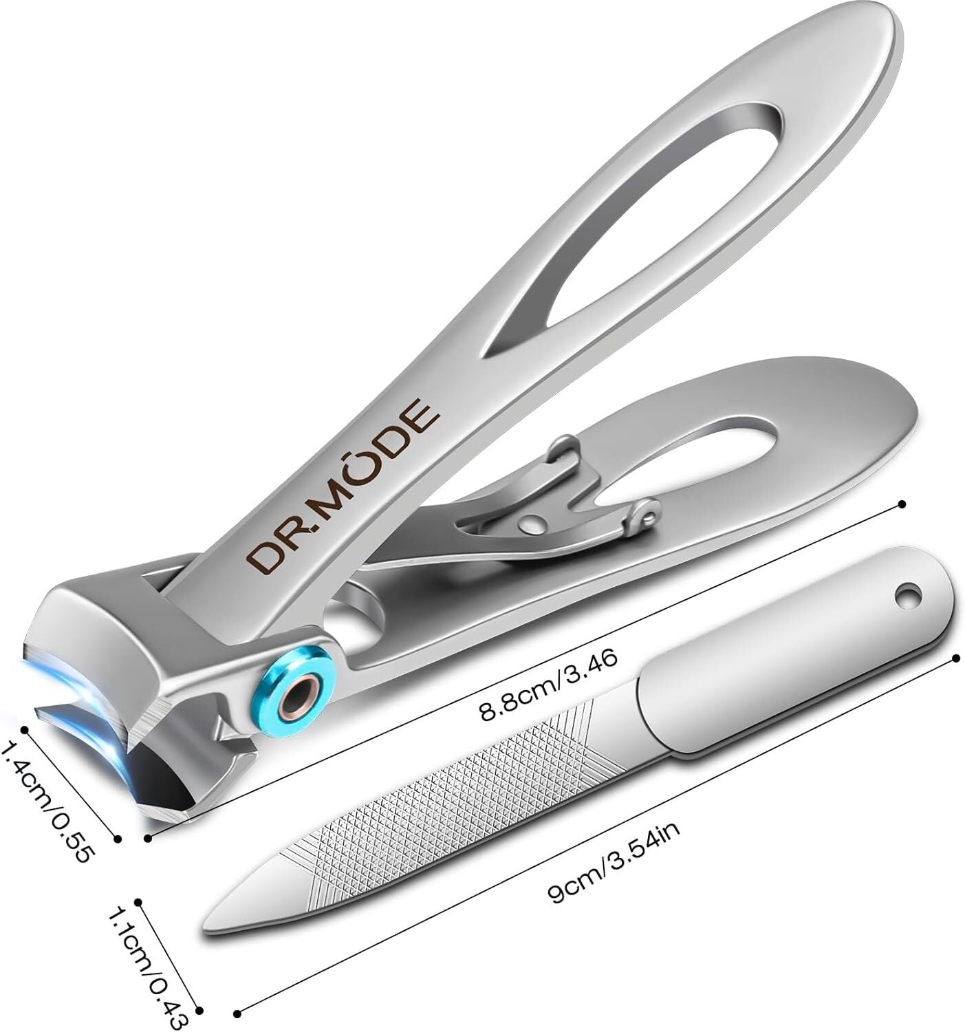 Nagelknipser für dicke Nägel - DRMODE Wide Kieferöffnung Edelstahl Fingernagel