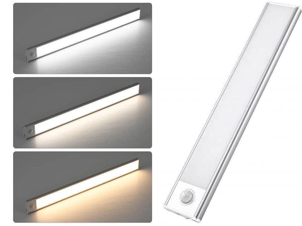 LED Unterbauleuchte 30 cm USB wiederaufladbar mit Bewegungsmelder und Dämmerungssensor