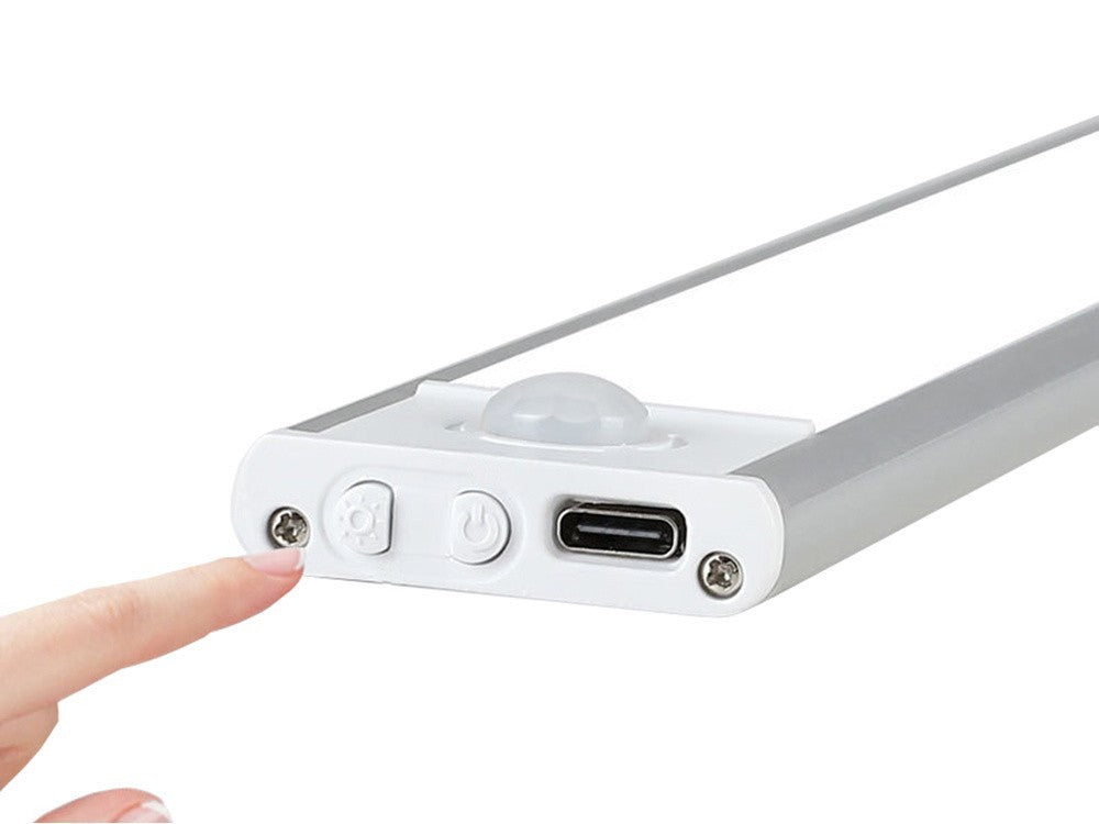 LED Unterbauleuchte 30 cm USB wiederaufladbar mit Bewegungsmelder und Dämmerungssensor