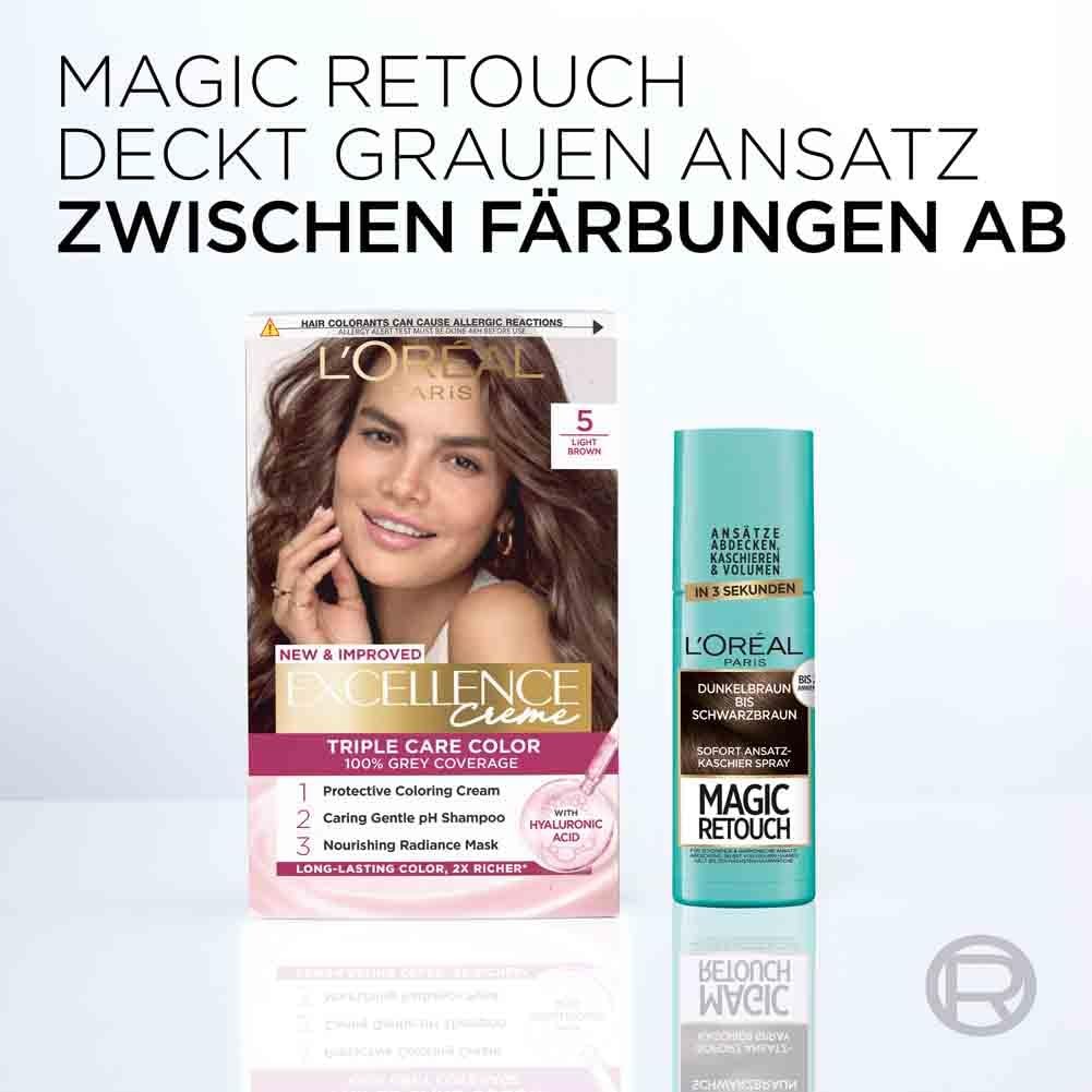 L'Oréal Paris Magic Retouch Ansatz Kaschierspray Schwarz 75ml