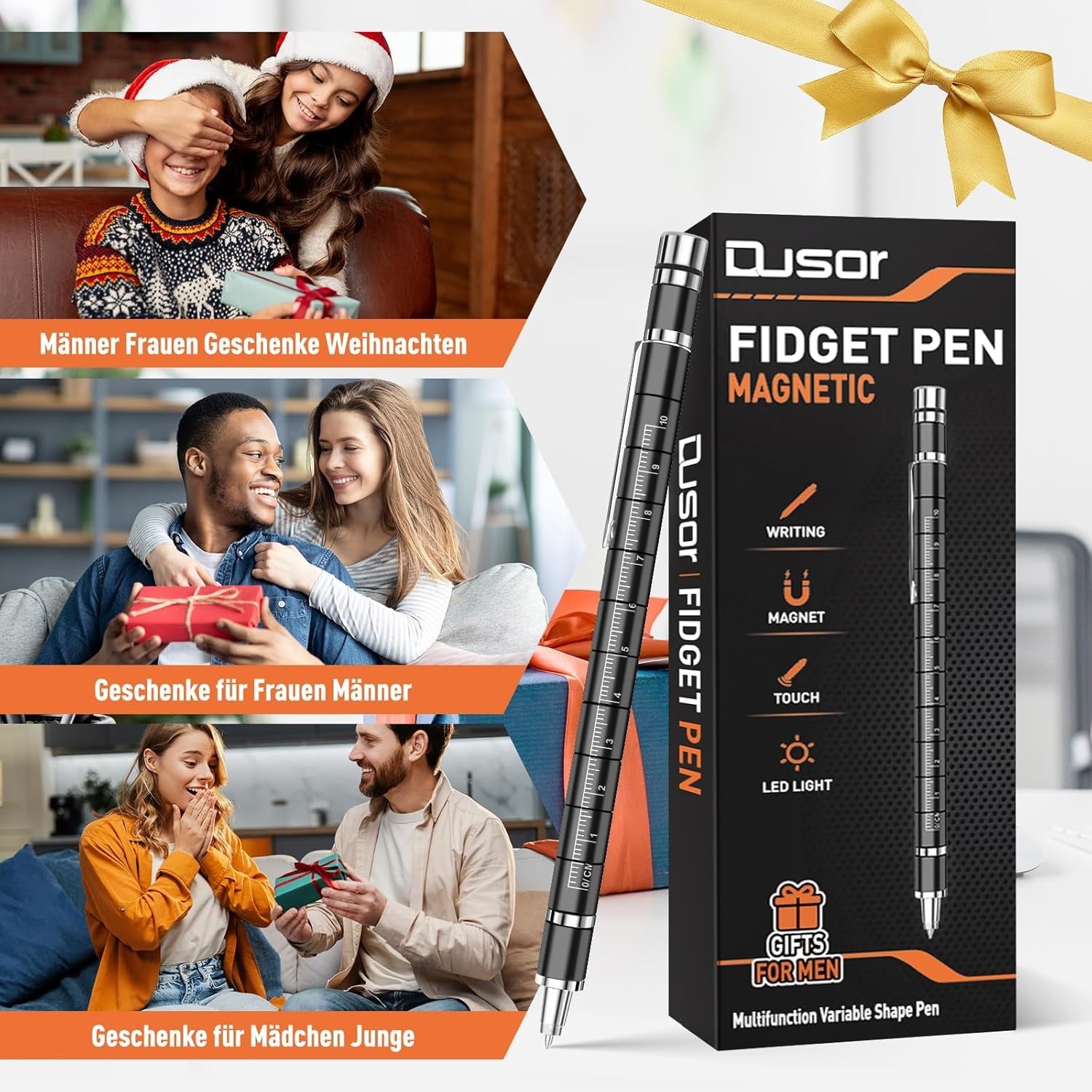 Dusor Geschenke für Männer, Adventskalender Füllung, Magnetischer Stress Stift