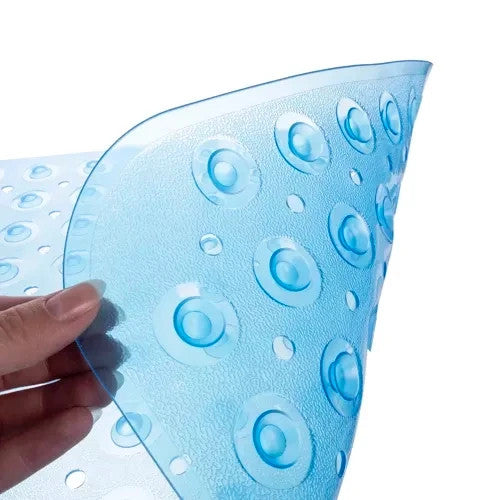 Badewannenmatte Antirutschmatte 100x40 cm Blau Rutschmatte mit Saugnäpfen