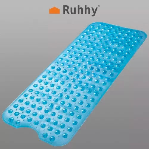 Badewannenmatte Antirutschmatte 100x40 cm Blau Rutschmatte mit Saugnäpfen