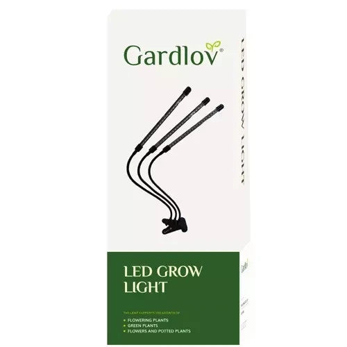 LED Pflanzenlampe 3 Kopf Grow Lampe Vollspektrum Pflanzenlicht USB Timer