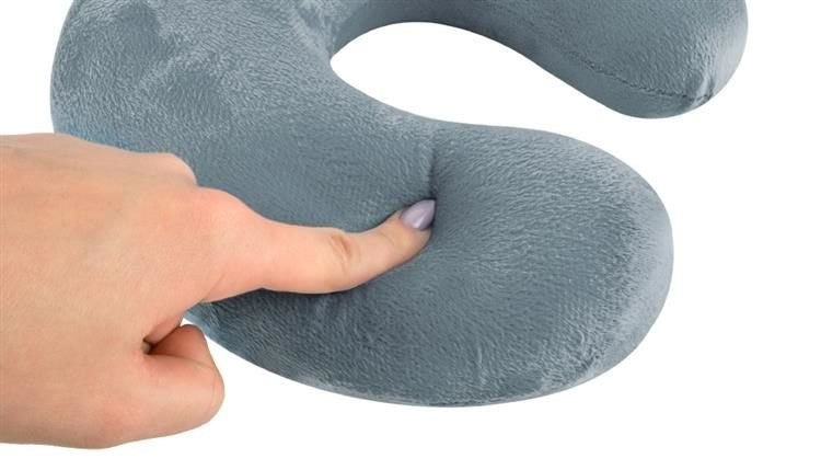 Reisekissen Nackenkissen Memory Foam – ergonomisches Reise Kissen Grau   8717344991452