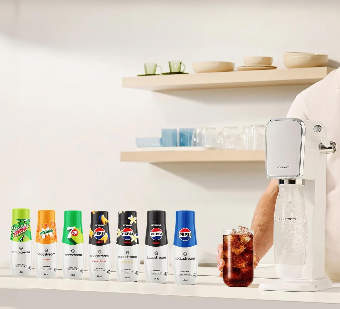 SodaStream Sirup Pepsi Zero 440ml – Für 9L Fertiggetränk Zuckerfrei