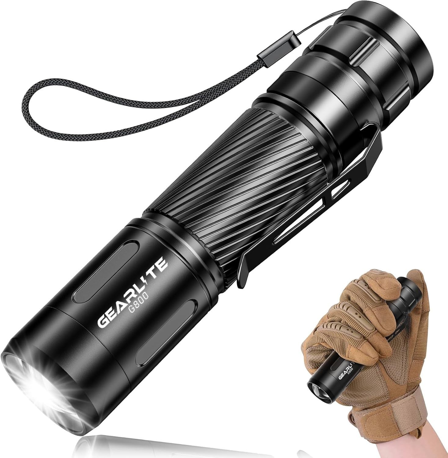 LED Taschenlampe 2000 Lumen USB C aufladbar Zoom Outdoor kompakt