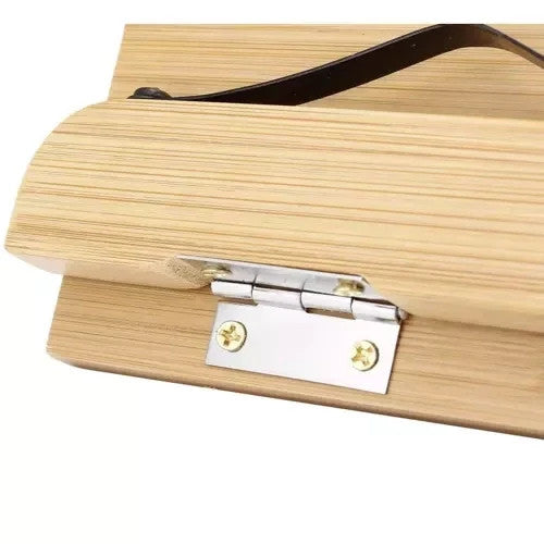 Buchständer Bambus verstellbar Tablet Laptop Halter klappbar