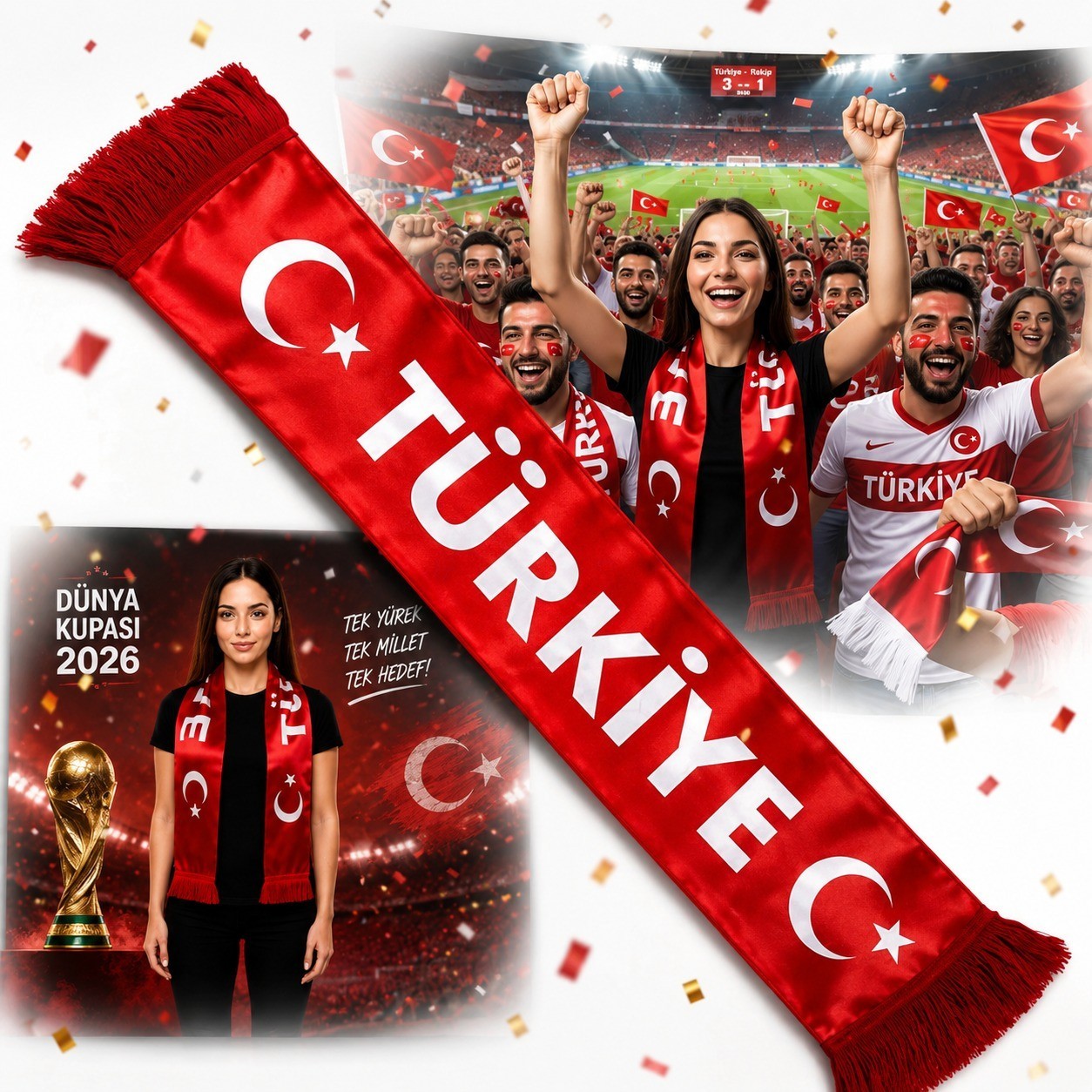 Türkei Fanartikel WM EM Shirt Schal Fahne Armband Horn Auswahl