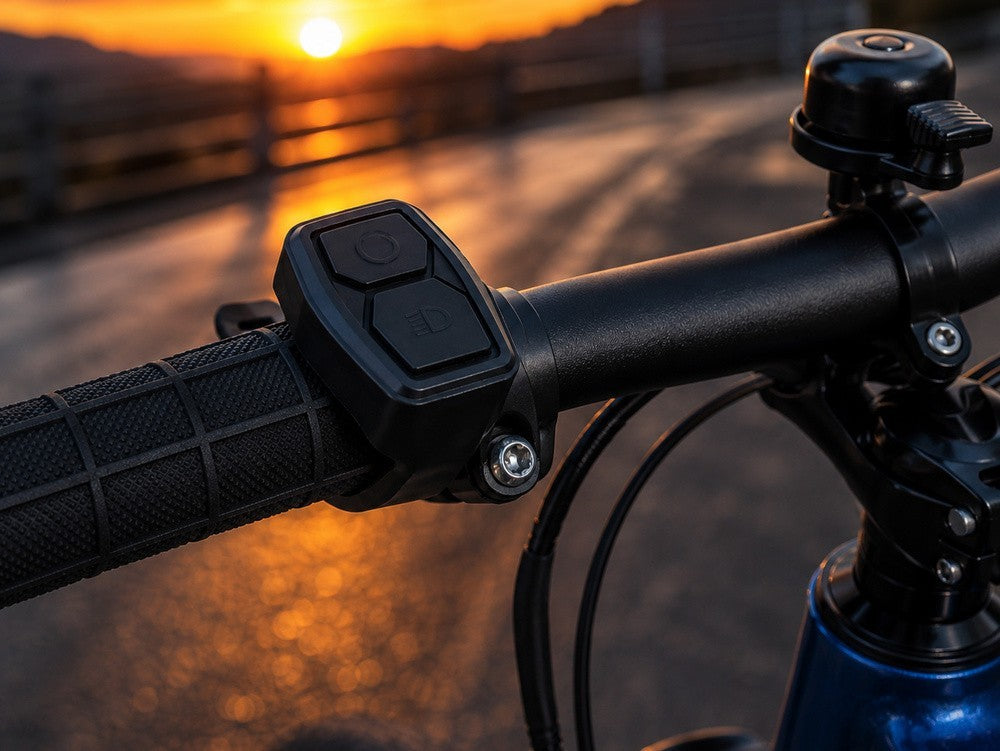 LED Fahrradlampe USB-C Akku Frontlicht mit Lichtsensor – 5 Lichtmodi, Akkustandsanzeige und Fahrradbeleuchtung für Alltag & Nachtfahrten