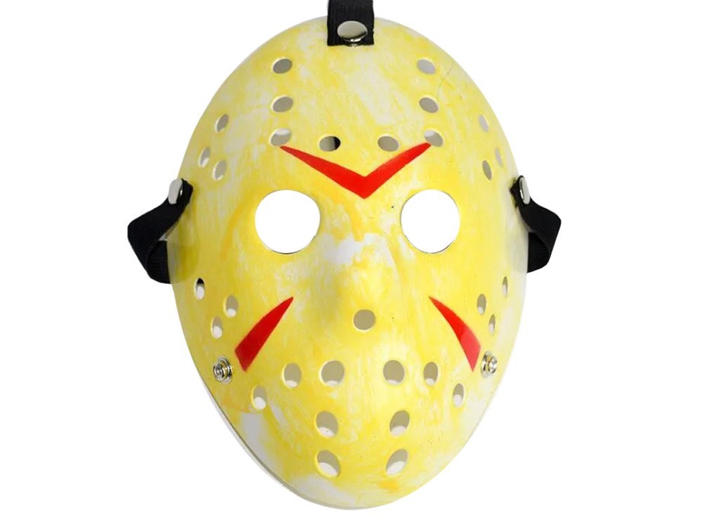 Horror Hockey Maske für Erwachsene – Halloween Kostüm, Cosplay Maske und Verkleidungszubehör