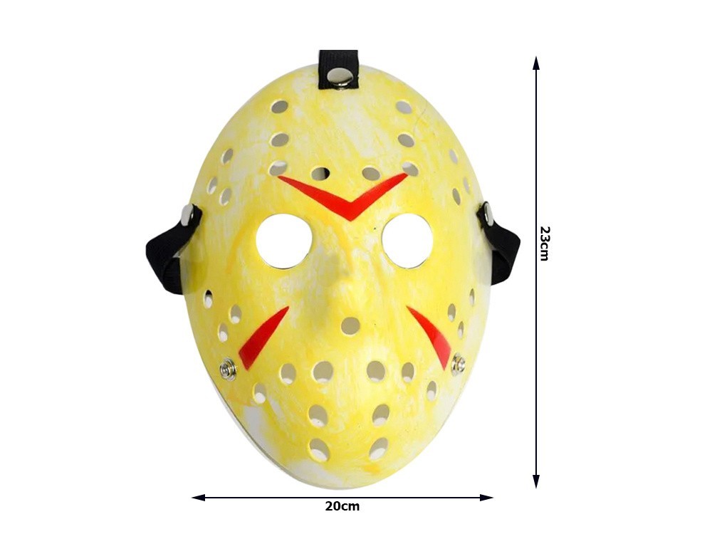 Horror Hockey Maske für Erwachsene – Halloween Kostüm, Cosplay Maske und Verkleidungszubehör