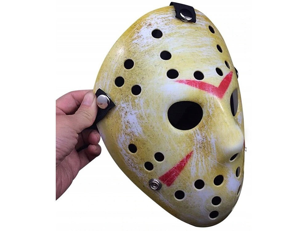 Horror Hockey Maske für Erwachsene – Halloween Kostüm, Cosplay Maske und Verkleidungszubehör