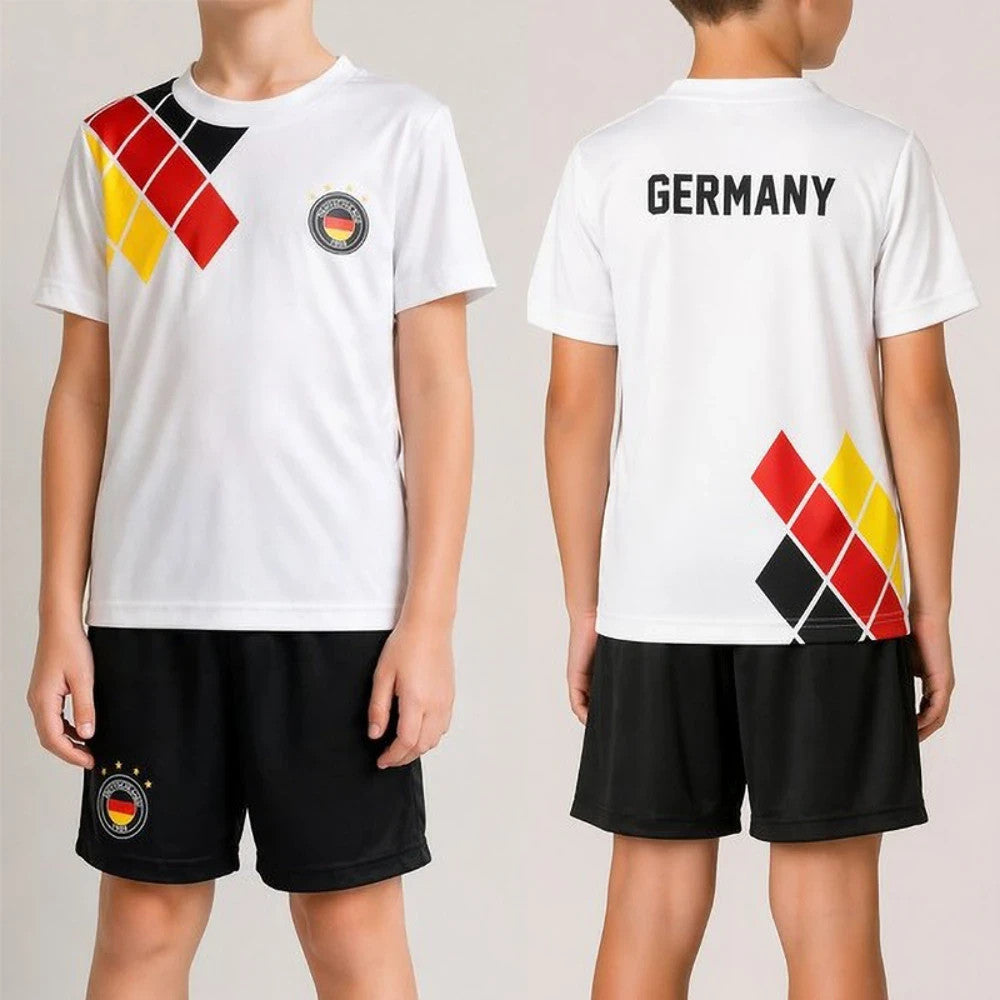 Deutschland Kinder Set T-Shirt Hose Fußball Fanset Kinder Trikot Set