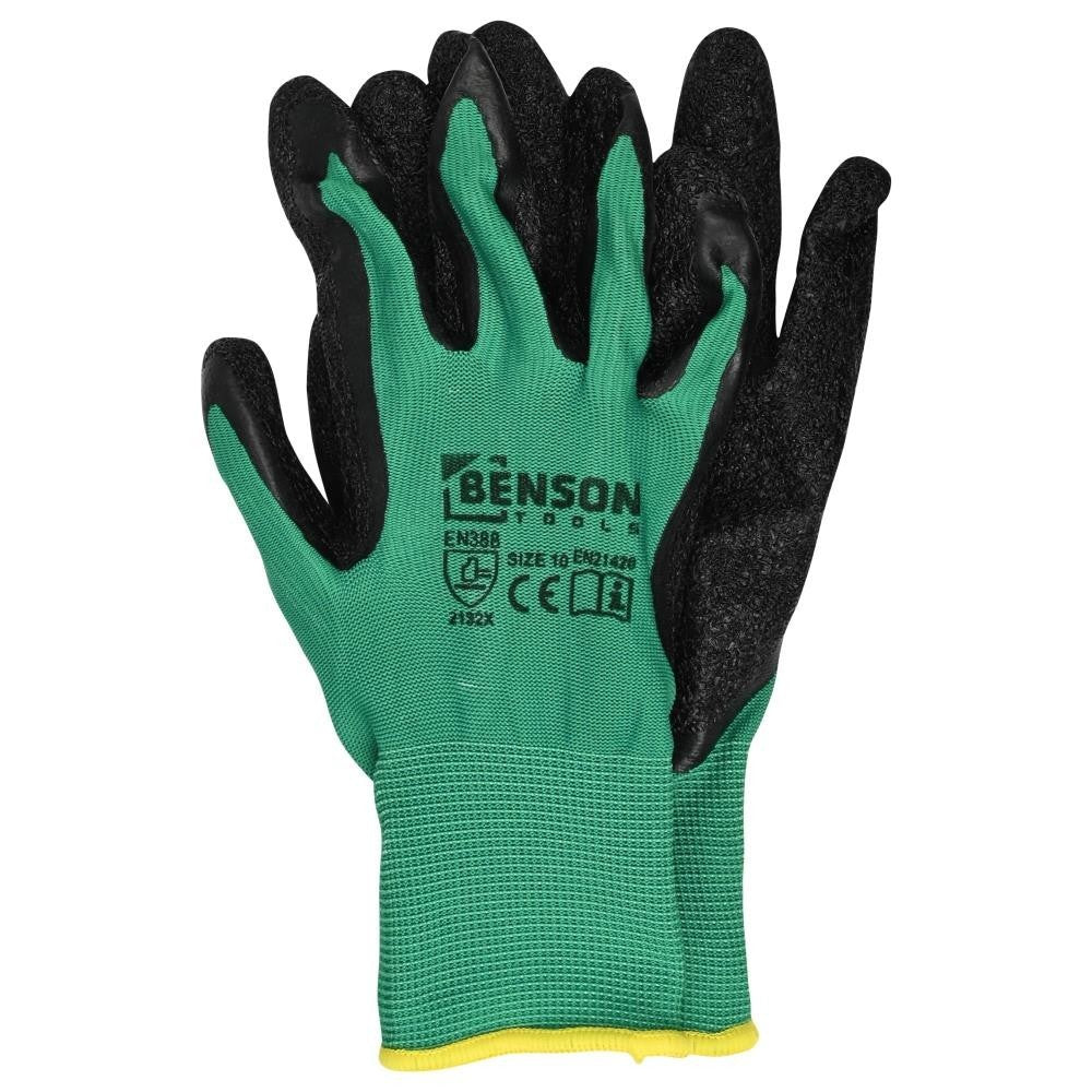 Benson Latex Arbeitshandschuhe Gr. 10 Gartenhandschuhe Montagehandschuhe