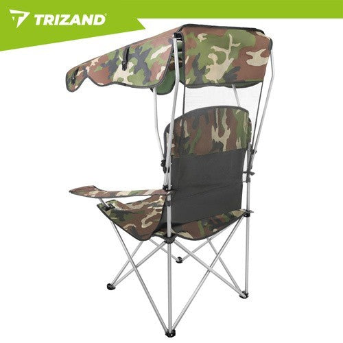Angelstuhl Klappstuhl Tarnstuhl mit Dach Moskitonetz Campingstuhl 100kg