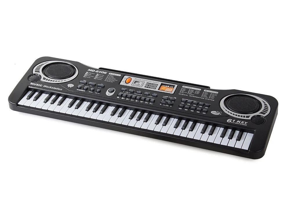 Kinder Keyboard 61 Tasten Mikrofon Elektronisches Klavier Lernkeyboard