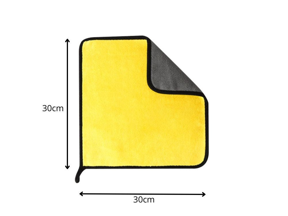 Mikrofasertücher 3er Set 30x30cm Reinigungstücher für Auto Fenster Haushalt