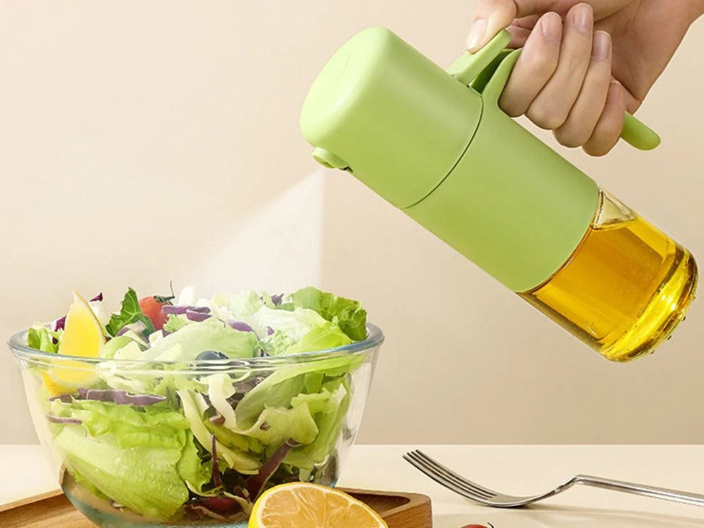 Ölsprüher 210 ml aus Glas – Ölzerstäuber für Olivenöl, Essig und feinen Sprühnebel